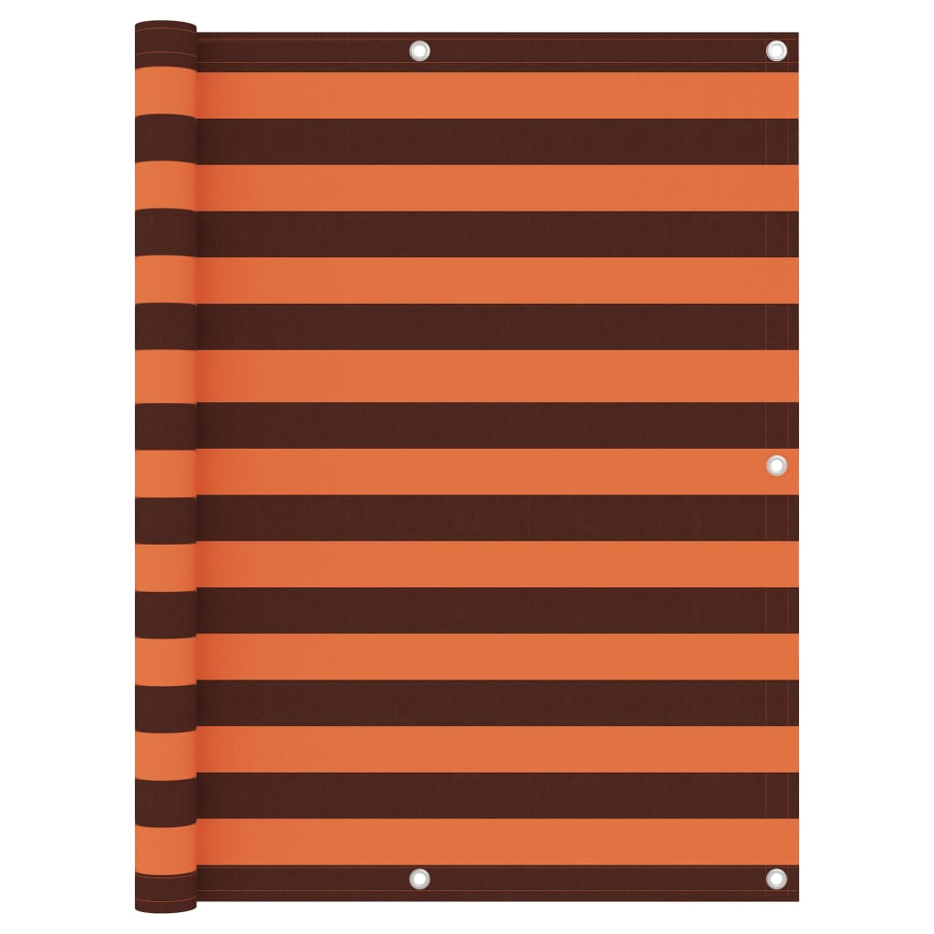 Balkon-Sichtschutz Orange und Braun 120x400 cm Oxford-Gewebe - Pazzar.ch