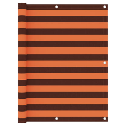 Balkon-Sichtschutz Orange und Braun 120x400 cm Oxford-Gewebe - Pazzar.ch