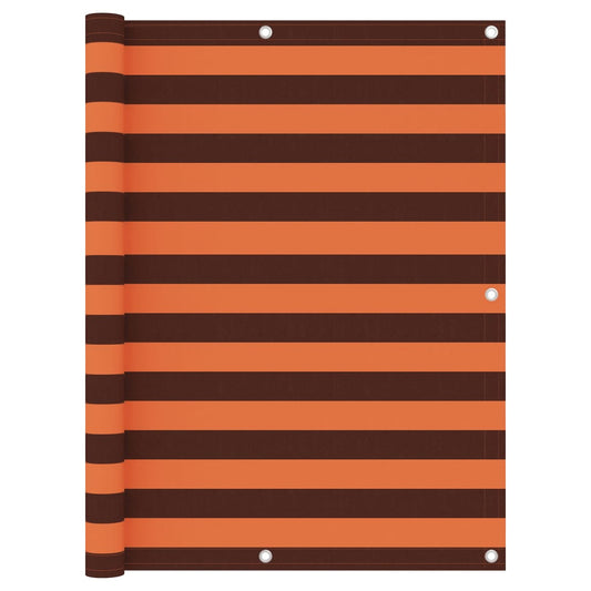 Balkon-Sichtschutz Orange und Braun 120x400 cm Oxford-Gewebe - Pazzar.ch