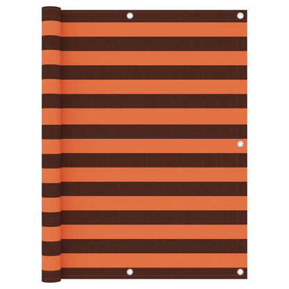 Balkon-Sichtschutz Orange und Braun 120x500 cm Oxford-Gewebe - Pazzar.ch