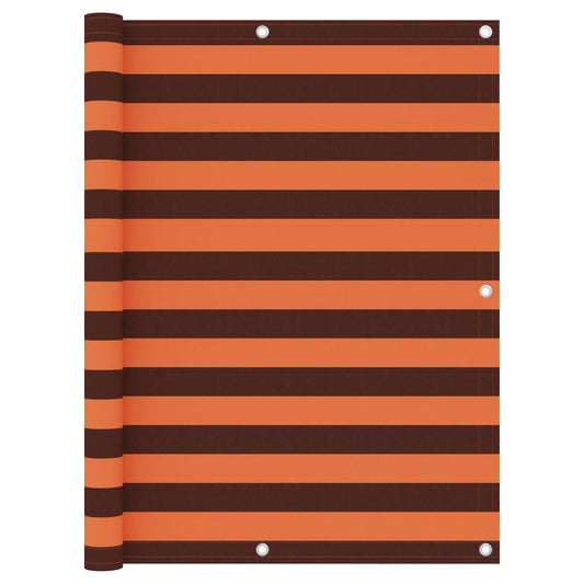 Balkon-Sichtschutz Orange und Braun 120x500 cm Oxford-Gewebe - Pazzar.ch