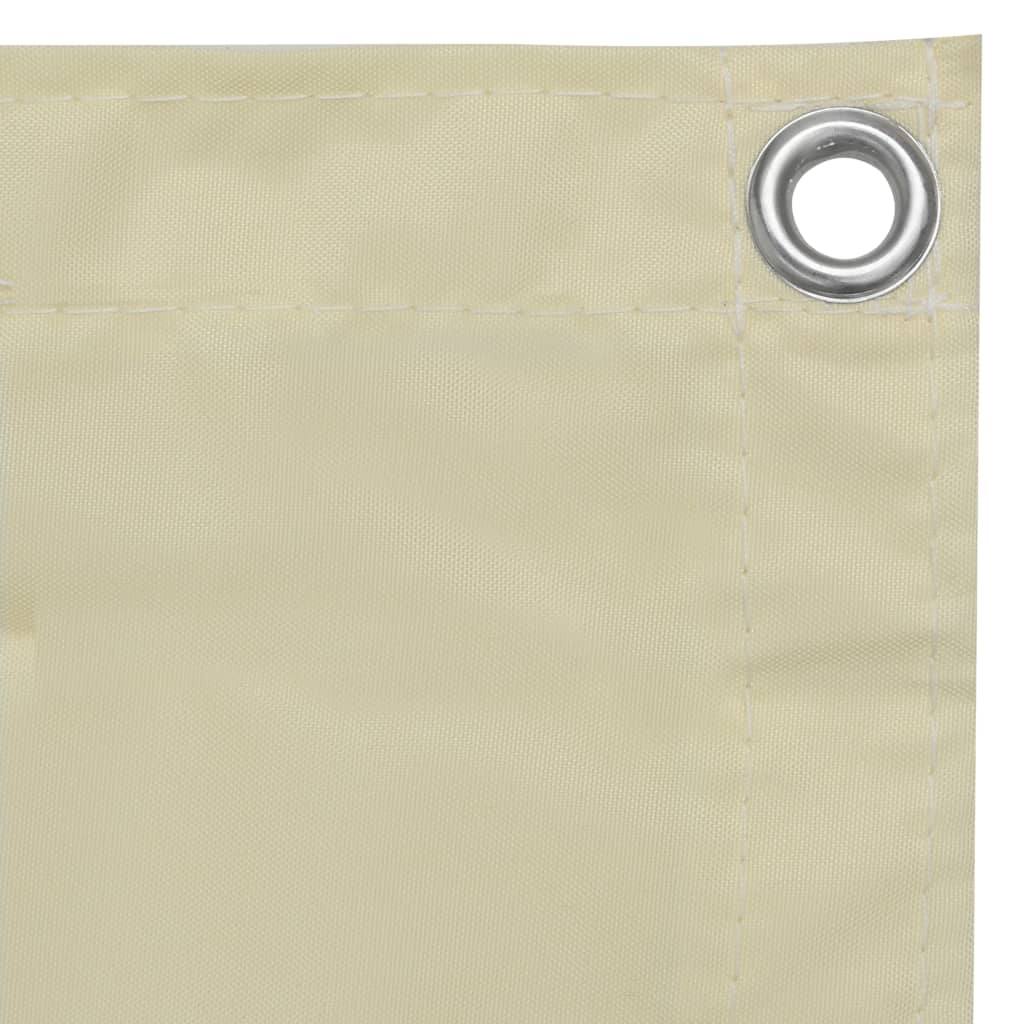 Balkon-Sichtschutz Creme 75x500 cm Oxford-Gewebe - Pazzar.ch