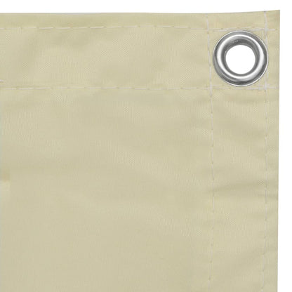 Balkon-Sichtschutz Creme 75x500 cm Oxford-Gewebe - Pazzar.ch