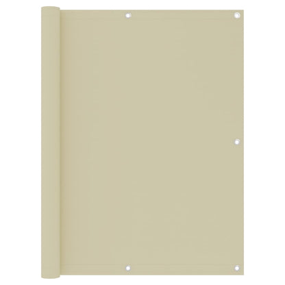 Balkon-Sichtschutz Creme 120x500 cm Oxford-Gewebe - Pazzar.ch