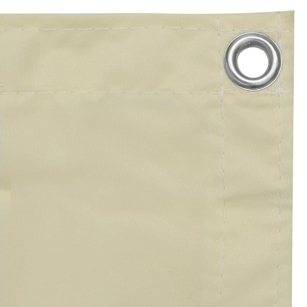 Balkon-Sichtschutz Creme 120x500 cm Oxford-Gewebe - Pazzar.ch