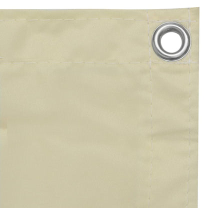 Balkon-Sichtschutz Creme 120x500 cm Oxford-Gewebe - Pazzar.ch