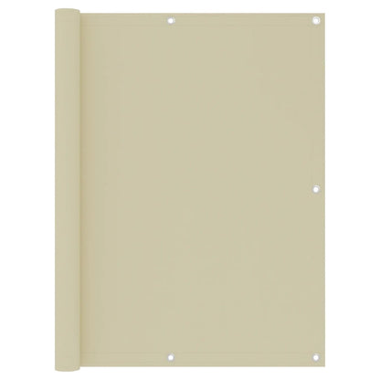 Balkon-Sichtschutz Creme 120x600 cm Oxford-Gewebe - Pazzar.ch