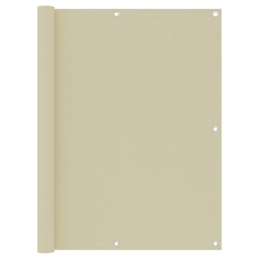Balkon-Sichtschutz Creme 120x600 cm Oxford-Gewebe - Pazzar.ch