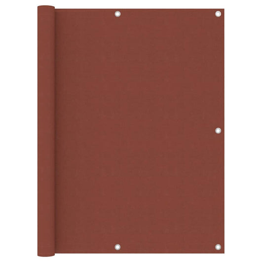 Balkon-Sichtschutz Terrakotta-Rot 120x500 cm Oxford-Gewebe - Pazzar.ch