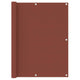 Balkon-Sichtschutz Terrakotta-Rot 120x500 cm Oxford-Gewebe