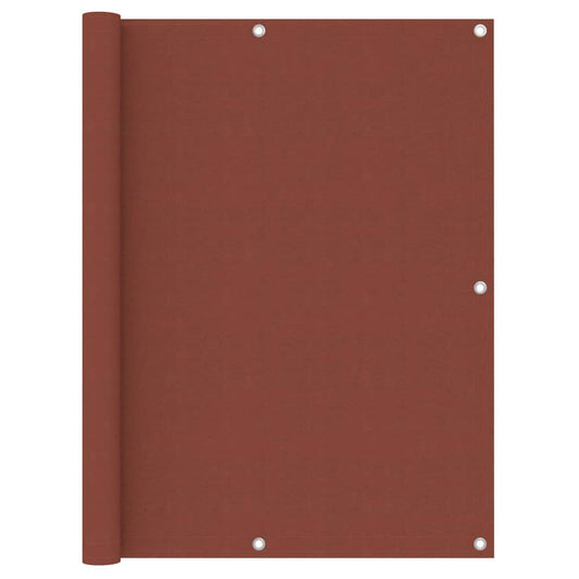 Balkon-Sichtschutz Terrakotta-Rot 120x600 cm Oxford-Gewebe - Pazzar.ch
