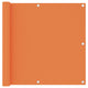 Balkon-Sichtschutz Orange 90x500 cm Oxford-Gewebe