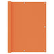 Balkon-Sichtschutz Orange 120x400 cm Oxford-Gewebe