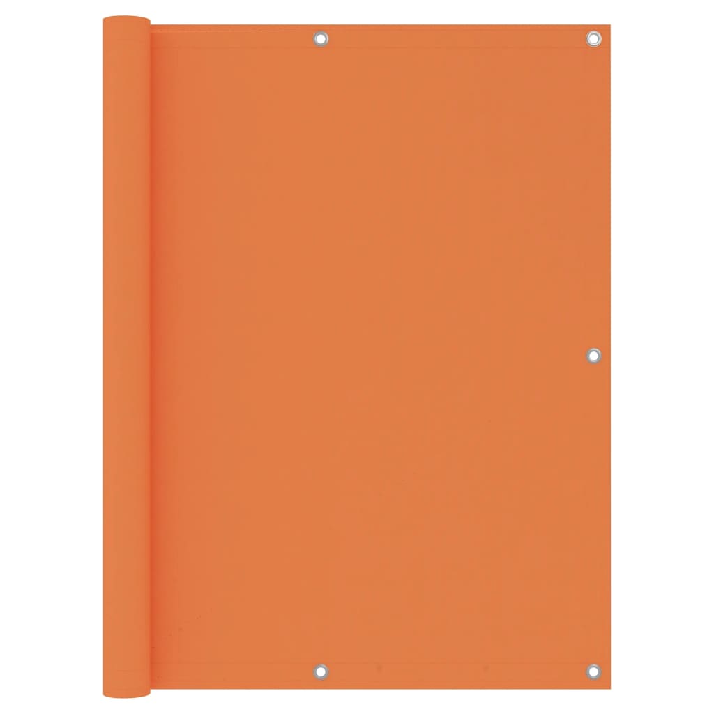 Balkon-Sichtschutz Orange 120x600 cm Oxford-Gewebe