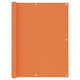 Balkon-Sichtschutz Orange 120x600 cm Oxford-Gewebe