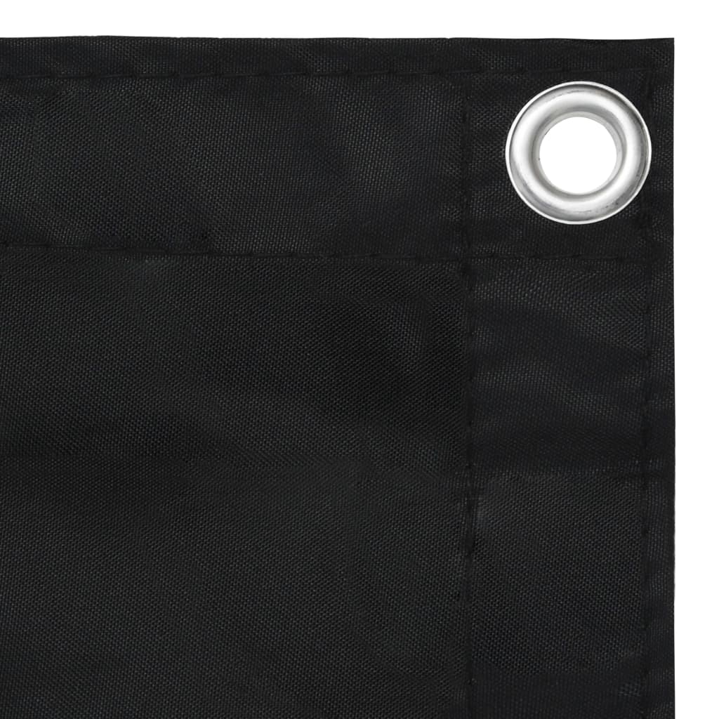 Balkon-Sichtschutz Schwarz 75x400 cm Oxford-Gewebe - Pazzar.ch