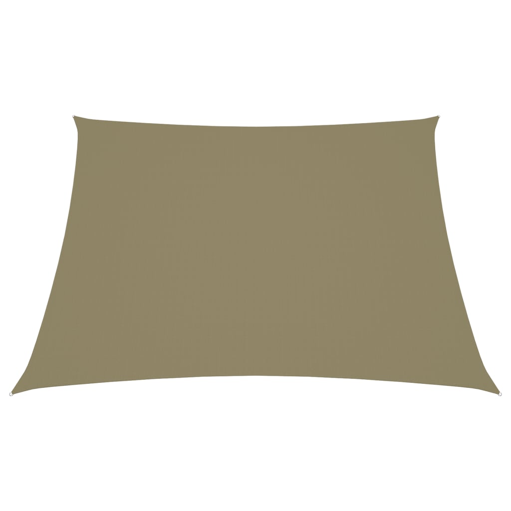Sonnensegel Oxford-Gewebe Trapezförmig 2/4x3 m Beige