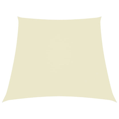 Sonnensegel Oxford-Gewebe Trapezförmig 2/4x3 m Cremeweiß - Pazzar.ch
