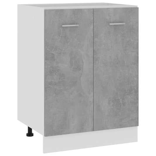 Unterschrank Betongrau 60x46x81,5 cm Holzwerkstoff - Pazzar.ch