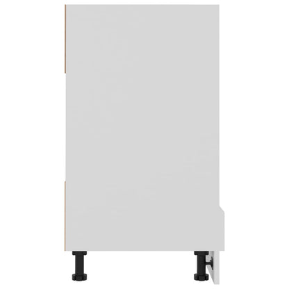 Herdumbauschrank Weiß 60x46x81,5 cm Holzwerkstoff - Pazzar.ch