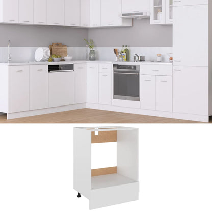 Herdumbauschrank Weiß 60x46x81,5 cm Holzwerkstoff - Pazzar.ch