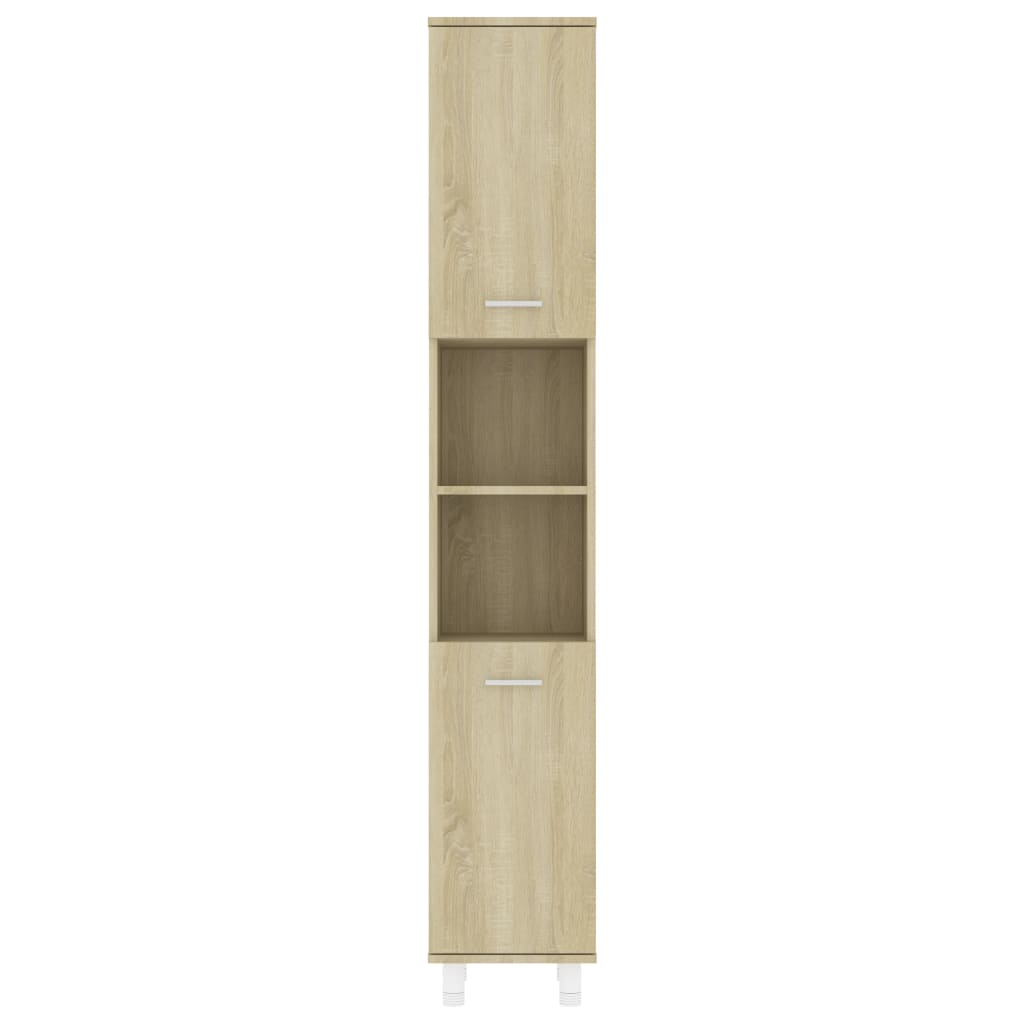 Badezimmerschrank Sonoma-Eiche 30x30x179 cm Holzwerkstoff - Pazzar.ch
