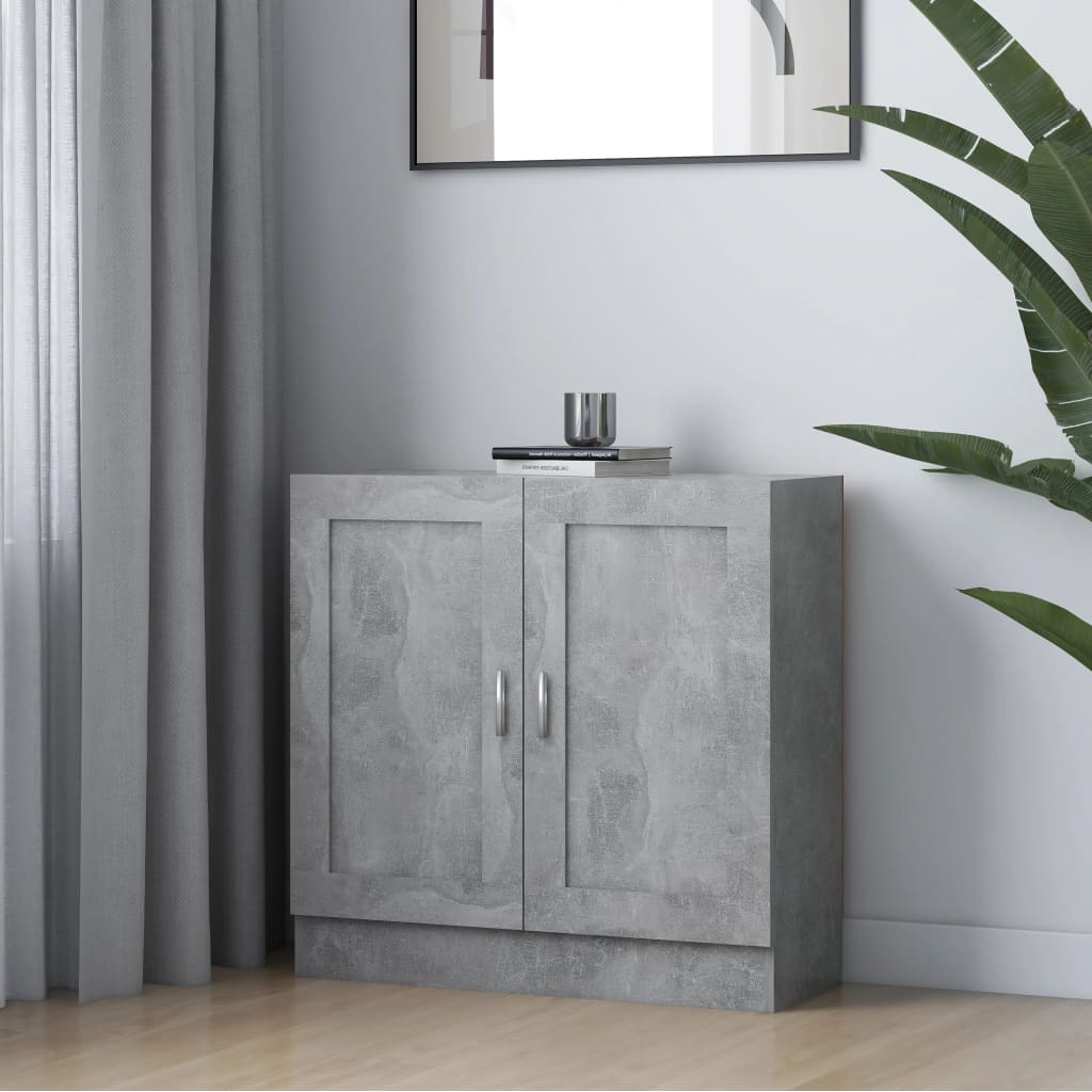 Bücherschrank Betongrau 82,5x30,5x80 cm Holzwerkstoff - Pazzar.ch