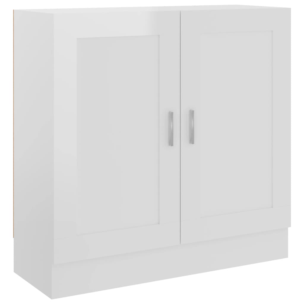 Bücherschrank Hochglanz-Weiß 82,5x30,5x80 cm Holzwerkstoff - Pazzar.ch