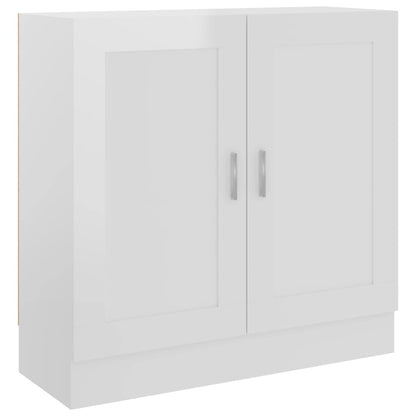 Bücherschrank Hochglanz-Weiß 82,5x30,5x80 cm Holzwerkstoff - Pazzar.ch