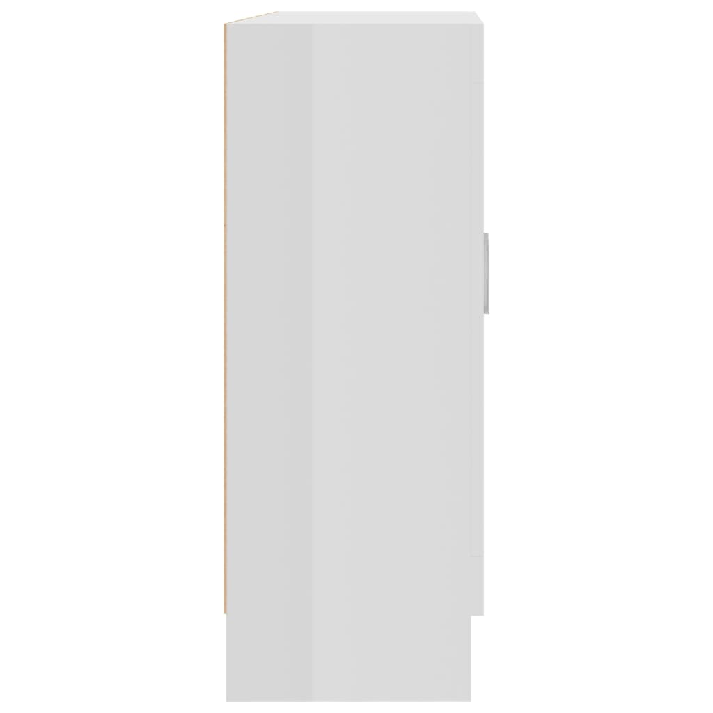 Bücherschrank Hochglanz-Weiß 82,5x30,5x80 cm Holzwerkstoff - Pazzar.ch