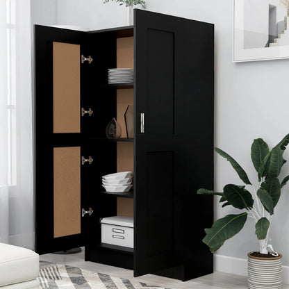 Bücherregal Schwarz 82,5x30,5x150 cm Holzwerkstoff - Pazzar.ch