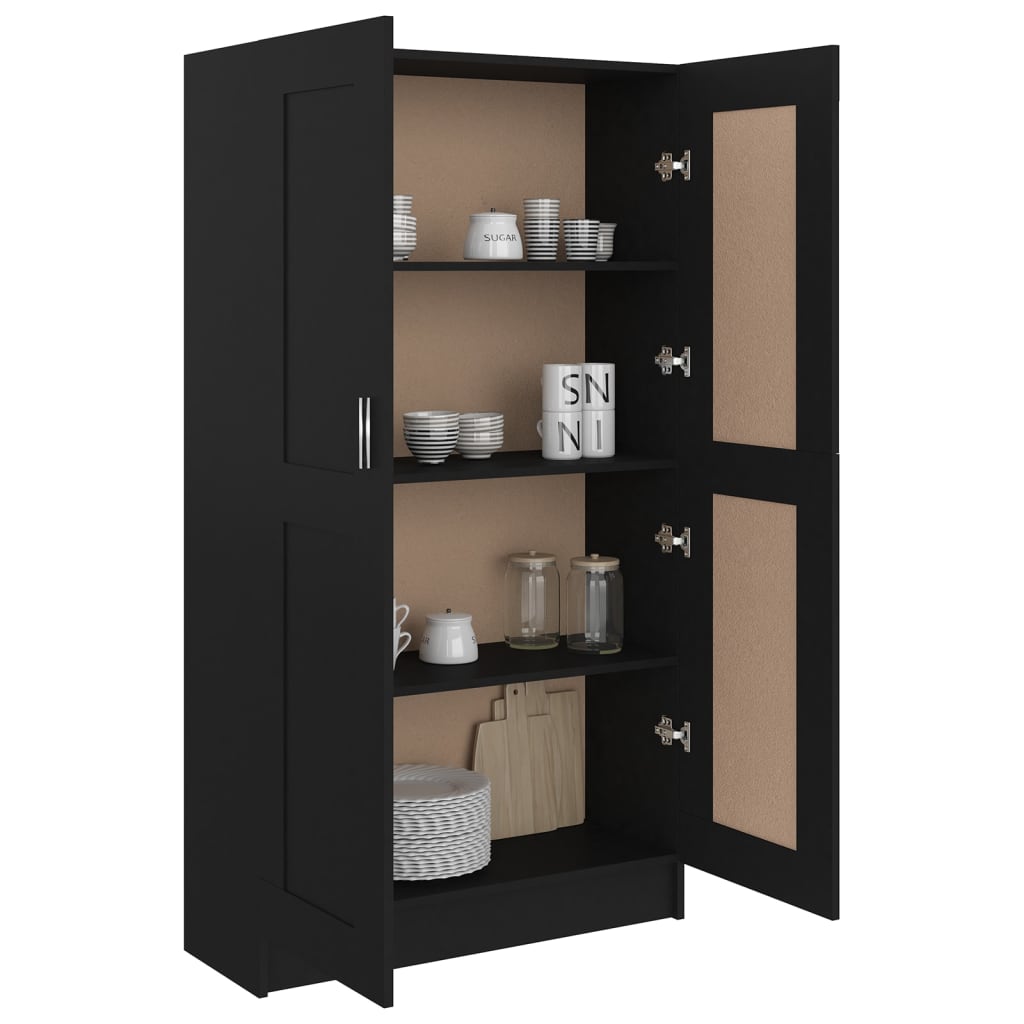 Bücherregal Schwarz 82,5x30,5x150 cm Holzwerkstoff - Pazzar.ch