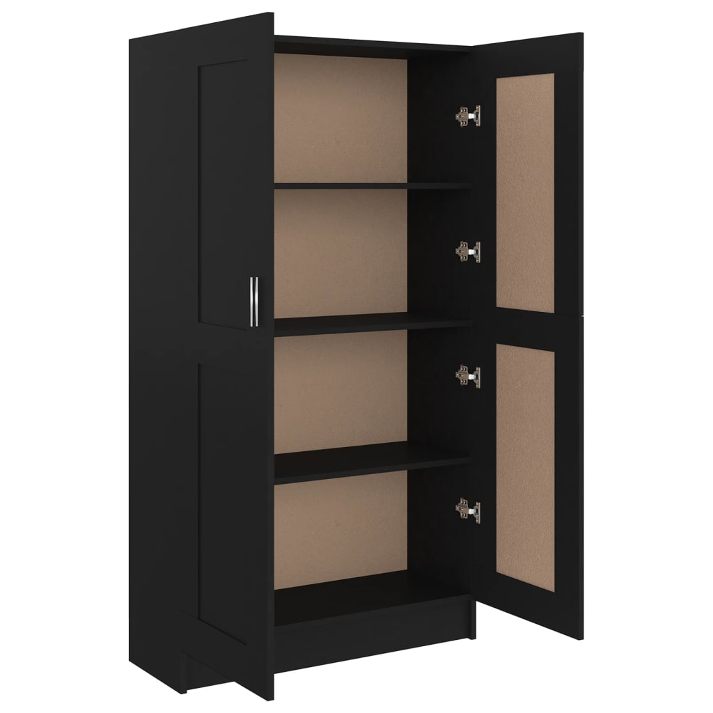 Bücherregal Schwarz 82,5x30,5x150 cm Holzwerkstoff - Pazzar.ch