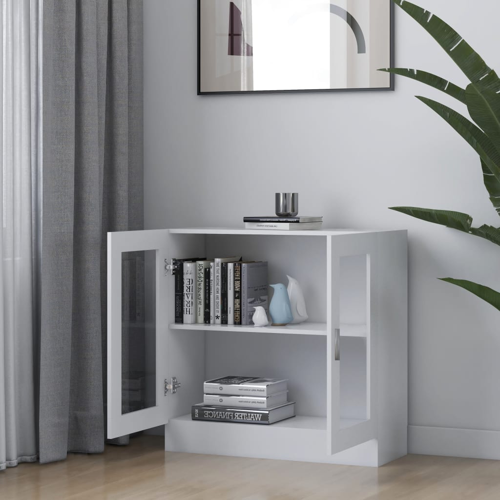 Vitrinenschrank Weiß 82,5x30,5x80 cm Holzwerkstoff - Pazzar.ch