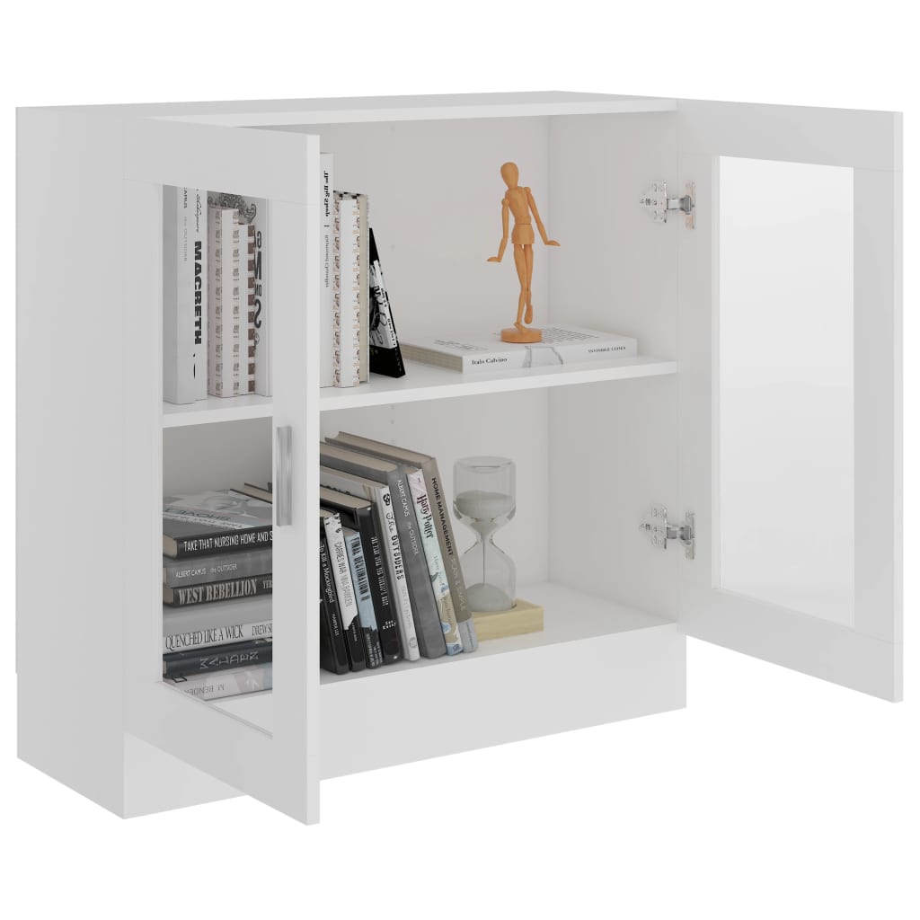 Vitrinenschrank Weiß 82,5x30,5x80 cm Holzwerkstoff - Pazzar.ch