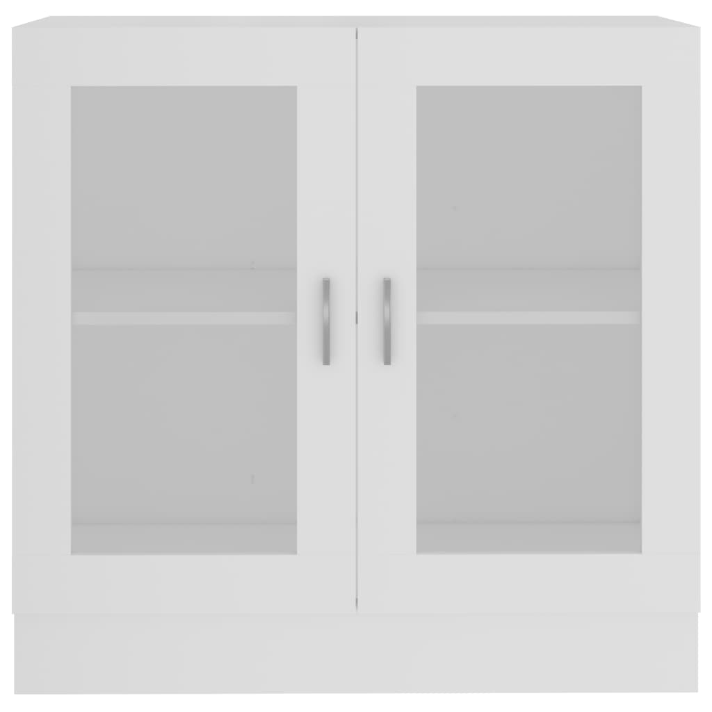 Vitrinenschrank Weiß 82,5x30,5x80 cm Holzwerkstoff - Pazzar.ch