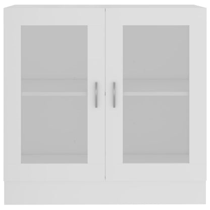 Vitrinenschrank Weiß 82,5x30,5x80 cm Holzwerkstoff - Pazzar.ch