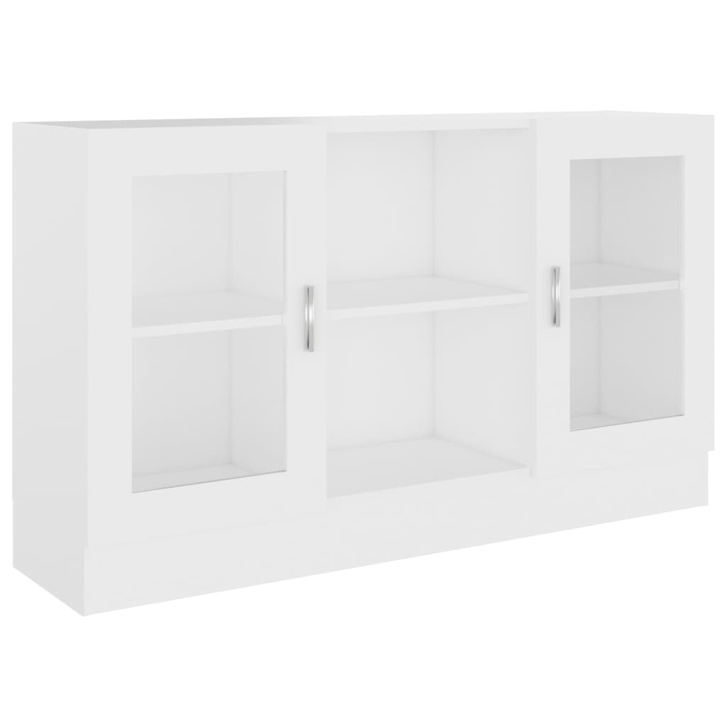 Vitrinenschrank Weiß 120x30,5x70 cm Holzwerkstoff - Pazzar.ch