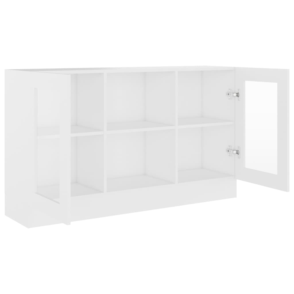 Vitrinenschrank Weiß 120x30,5x70 cm Holzwerkstoff - Pazzar.ch