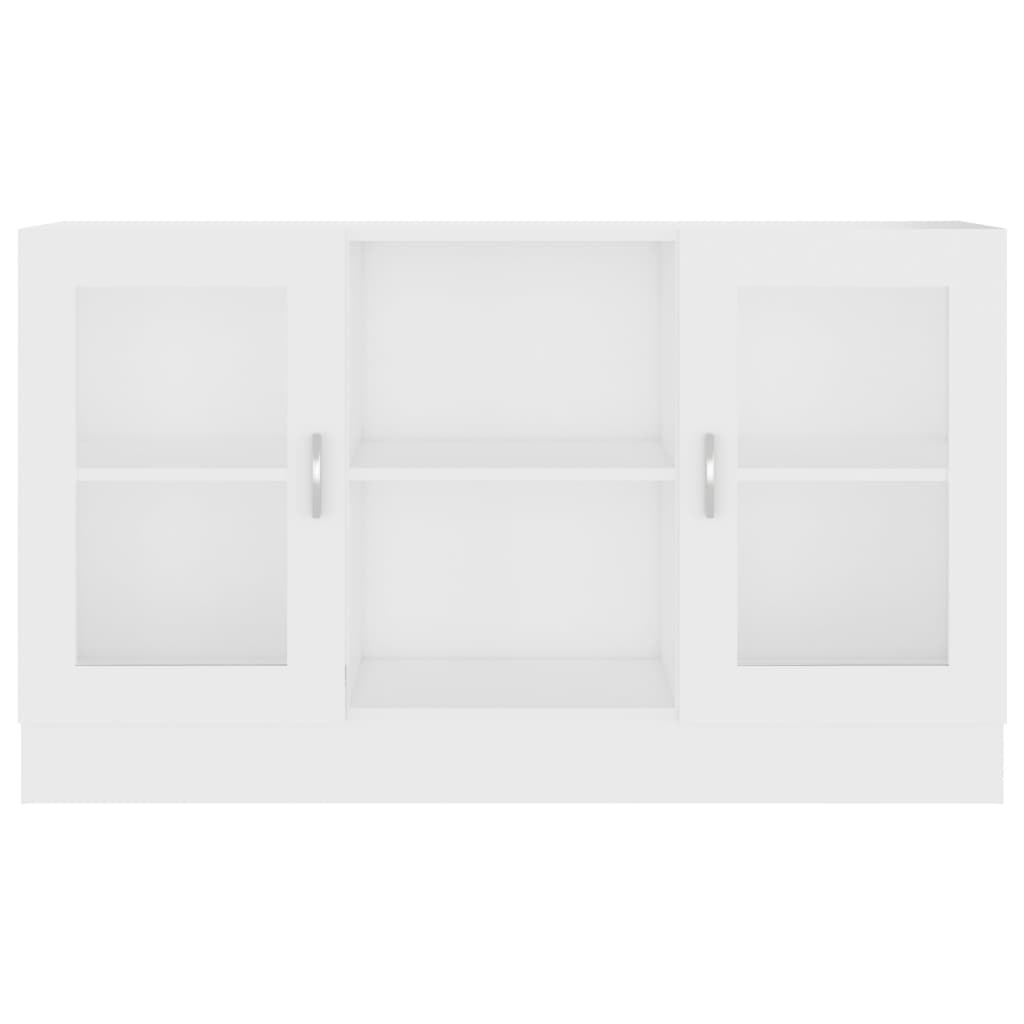 Vitrinenschrank Weiß 120x30,5x70 cm Holzwerkstoff - Pazzar.ch