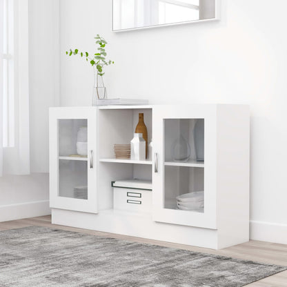 Vitrinenschrank Weiß 120x30,5x70 cm Holzwerkstoff - Pazzar.ch