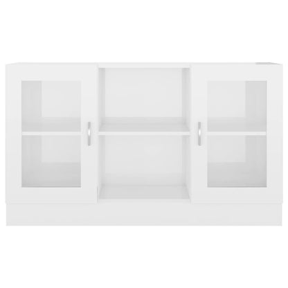 Vitrinenschrank Hochglanz-Weiß 120x30,5x70 cm Holzwerkstoff - Pazzar.ch