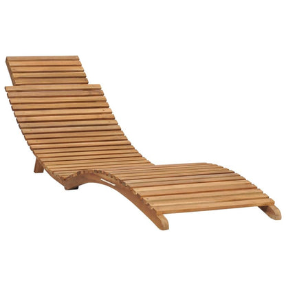 Klappbare Sonnenliege mit Tisch Massivholz Teak - Pazzar.ch