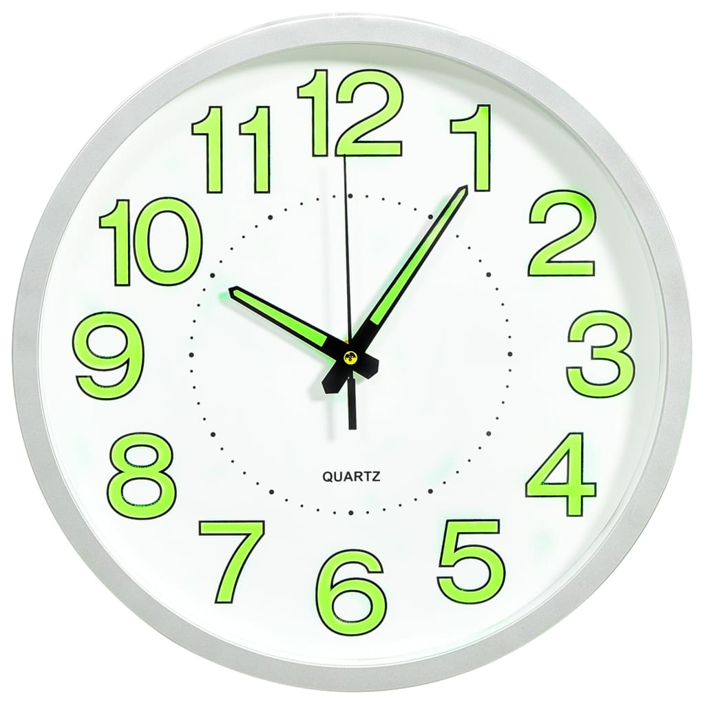 Leuchtende Wanduhr Weiß 30 cm - Pazzar.ch