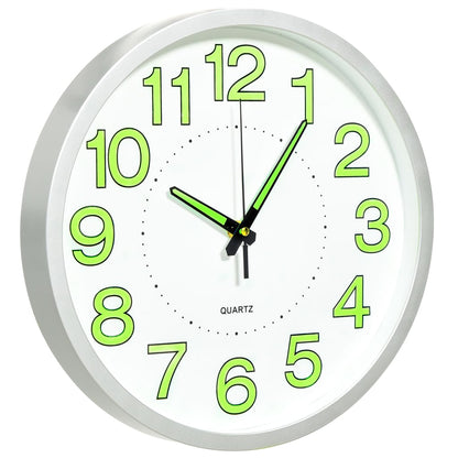 Leuchtende Wanduhr Weiß 30 cm - Pazzar.ch