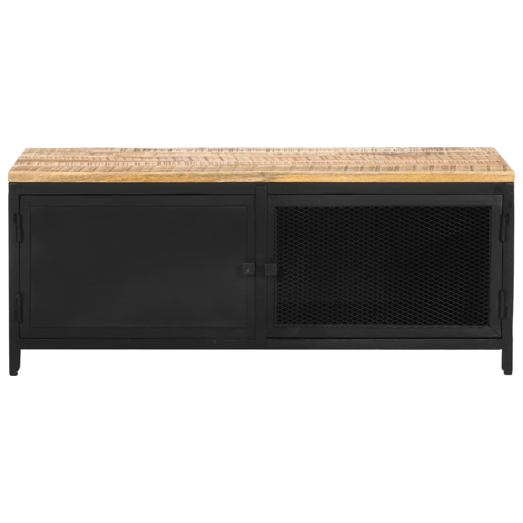 Couchtisch 90x50x37 cm Raues Mango-Massivholz - Pazzar.ch