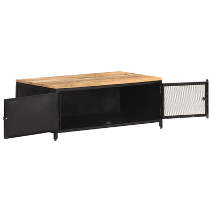 Couchtisch 90x50x37 cm Raues Mango-Massivholz - Pazzar.ch