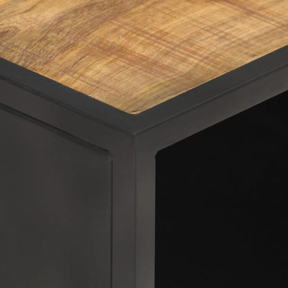 Couchtisch 90x50x35 cm Raues Mangoholz und Wiener Geflecht - Pazzar.ch