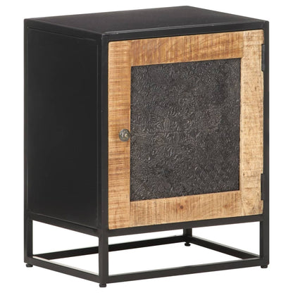 Nachttisch 40x30x50 cm Raues Mangoholz - Pazzar.ch