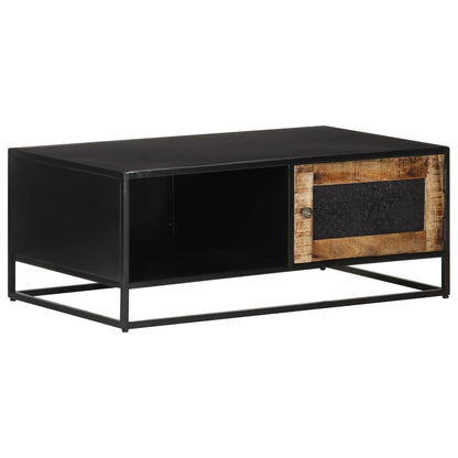 Couchtisch 90x50x35 cm Raues Mangoholz - Pazzar.ch